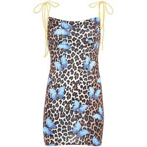 Leopard Butterfly print dress